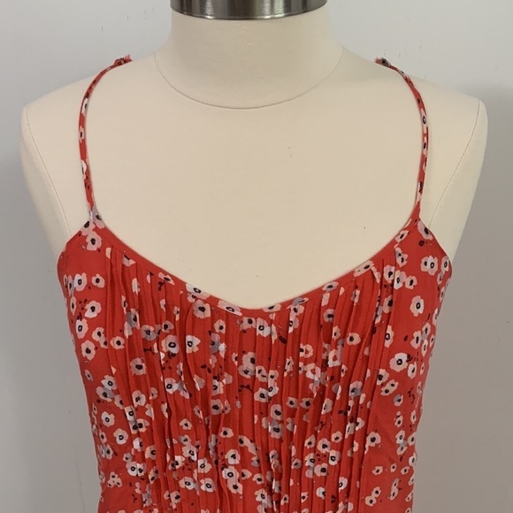 Sanctuary Minidress adjustable spaghetti strap lined gathered extra ruffle bottm - Picture 2 of 7